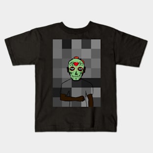 Exclusive MaleMask NFT - MexicanEye Color and GreenSkin on TeePublic Kids T-Shirt